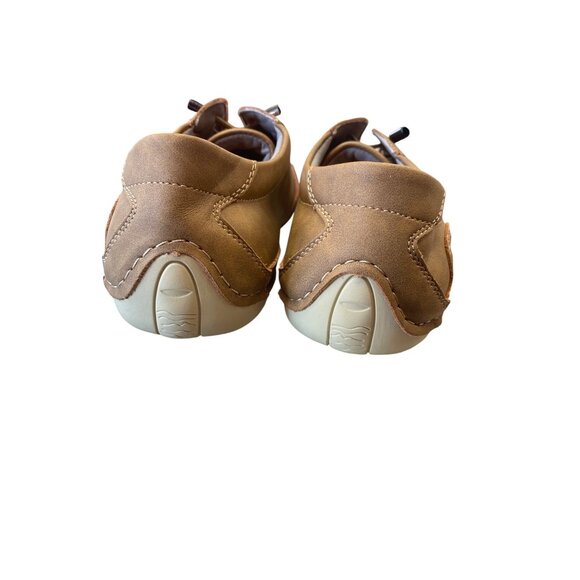 Salkin USA Mens Brown Faux Leather Casual Shoes Size 44/10 SKU 9113